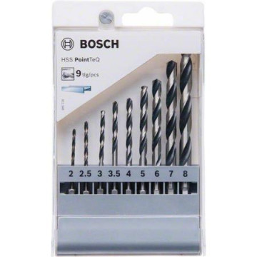 BOSCH - Set Brocas Hex3 PointTeQ 9un 2607002826 BOSCH - 1