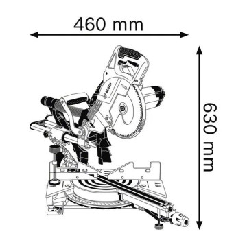 BOSCH - Serra GCM 8 SJL Prof. 0601B19100 BOSCH - 2