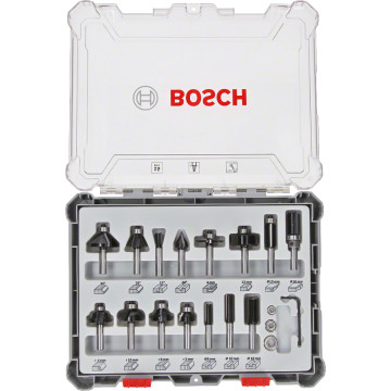 BOSCH - Set 15 Fresas 6mm 2607017471 BOSCH - 1