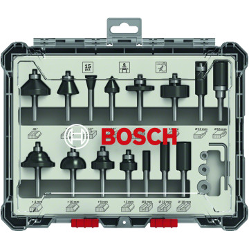 BOSCH - Set 15 Fresas 6mm 2607017471 BOSCH - 2