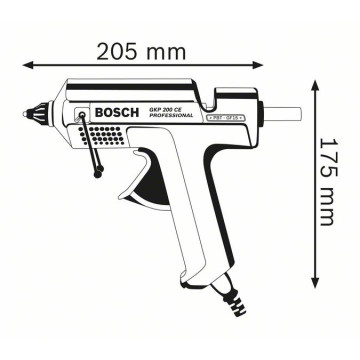 BOSCH - Pistola Cola GKP 200 CE Prof 0601950703 BOSCH - 2