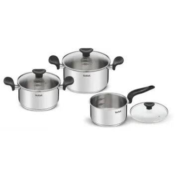 TEFAL PRIMARY 3 PEÇAS PARA UTENSÍLIOS DE COZINHA BATERIA + TAMPA 16/18/20 TEFAL - 1