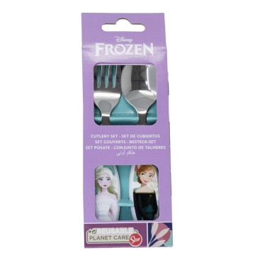 Conjunto de 2 talheres de metal Frozen Disney STOR - 1