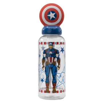 Figura 3D do Capitão América Marvel Vidro 560ml STOR - 1