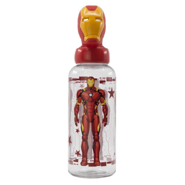 Figura 3D Iron Man Marvel vidro 560ml STOR - 1