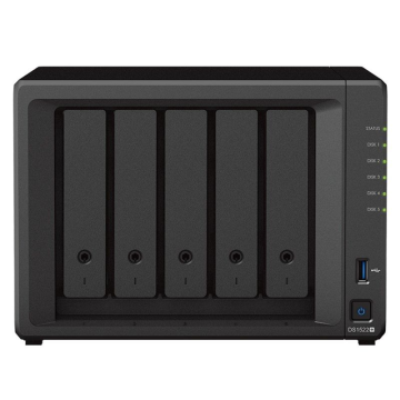 NAS Synology Diskstation DS1522+/ 5 baias 3,5'- 2,5'/ 16 GB DDR4/ Formato torre SYNOLOGY - 1