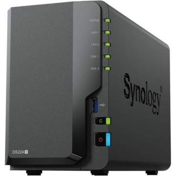 NAS Synology Diskstation DS224+/ 2 baias 3,5'- 2,5'/ 6 GB DDR4/ Formato Torre SYNOLOGY - 1