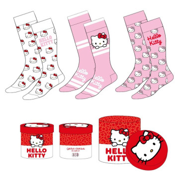 Conjunto de 3 meias Hello Kitty para adultos  - 1