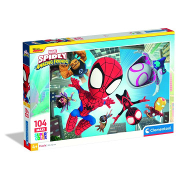 Spidey e seus incríveis amigos Marvel Maxi Puzzle 104 peças CLEMENTONI - 1