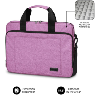 Bolsa para laptop Subblim Air Padded para laptops de até 15,6" / Rosa Subblim - 1