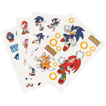 Conjunto de adesivos reutilizáveis Sonic The Hedgehog  - 1