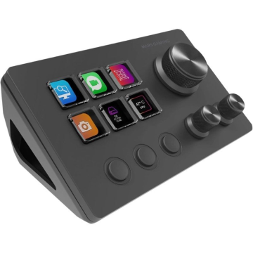 Deck de controle Mars Gaming MSD-TWO/ 6 teclas LCD/ 3 rodas/ 3 botões/ preto Mars Gaming - 1