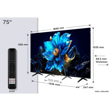 TCL - QLED Smart TV 75P7K TCL - 2