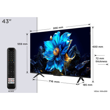 TCL - QLED Smart TV 43P7K TCL - 3