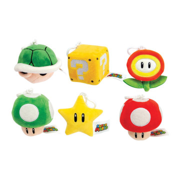 Ícones Super Mario Bros 10cm Chaveiro de Pelúcia Sortido SIMBA - 1