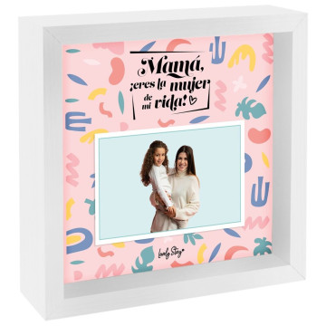 Moldura dupla para fotos - Mãe, você é a mulher da minha vida  - 1