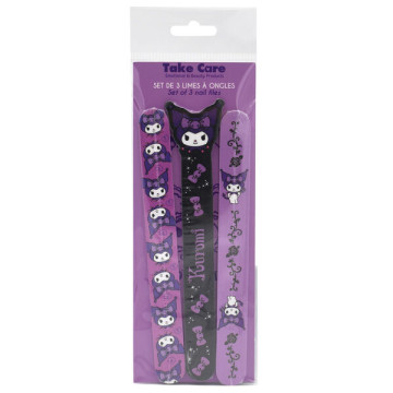 Conjunto de 3 limas de unha Kuromi Hello Kitty  - 1