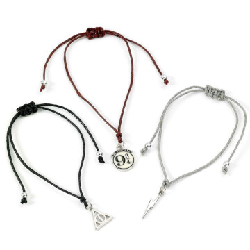 Conjunto de 3 Pulseiras da Amizade Relíquias da Morte de Harry Potter  - 1