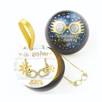 Pingente de óculos Luna Lovegood + Bola de Natal Harry Potter  - 1