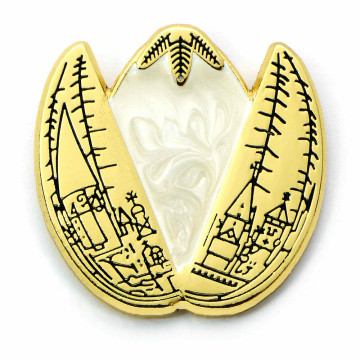 Distintivo de broche de ovo de ouro Harry Potter  - 1