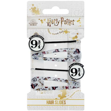 Pacote blister com 4 grampos de cabelo de plataforma 9 3/4 Harry Potter  - 1