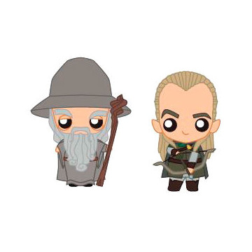 Conjunto de 2 bonecos Pokis Gandalf e Legolas O Senhor dos Anéis SD TOYS - 1
