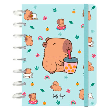 Caderno A5 Bubble Tea Capivara  - 1