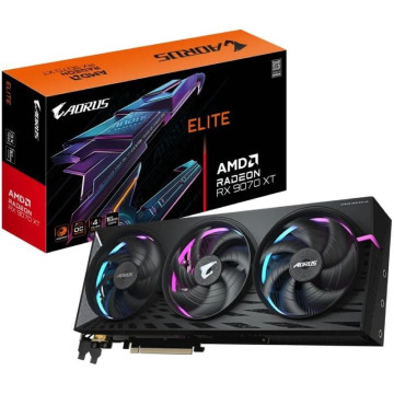 Placa de vídeo Gigabyte AORUS Radeon RX 9070 XT Elite/16 GB GDDR6 GIGABYTE - 1