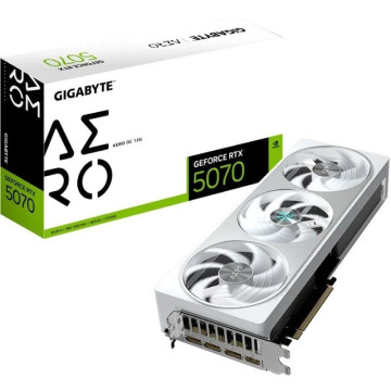 Placa de vídeo Gigabyte GeForce RTX 5070 AERO OC 12G/ 12GB GDDR7 GIGABYTE - 1