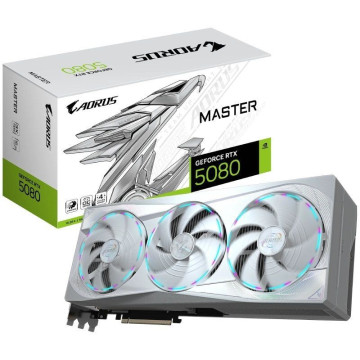 Placa de vídeo Gigabyte AORUS GeForce RTX 5080 MASTER ICE 16G/ 16GB GDDR7 GIGABYTE - 1