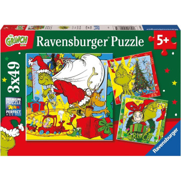 Quebra-cabeça Grinch 3x49 peças RAVENSBURGER - 1