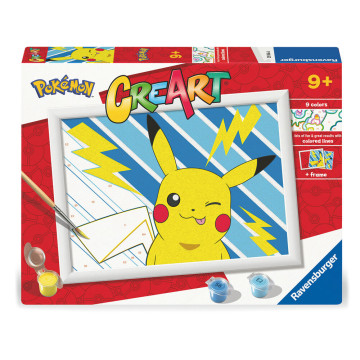 Kit de pintura de Pokémon Pikachu da CreArt RAVENSBURGER - 1