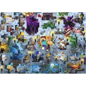 Quebra-cabeça Minecraft 1000 peças RAVENSBURGER - 1