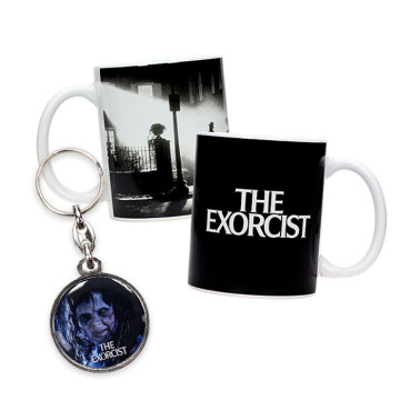 Caneca e chaveiro de metal do Exorcista SD TOYS - 1