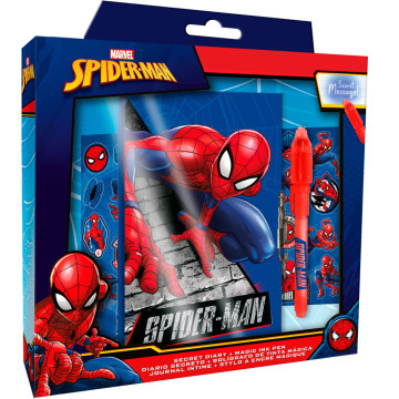 Diário + Caneta Mágica Homem-Aranha Marvel KIDS LICENSING - 1