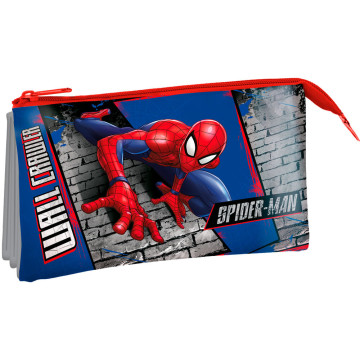Estojo triplo Marvel Spiderman KIDS LICENSING - 1