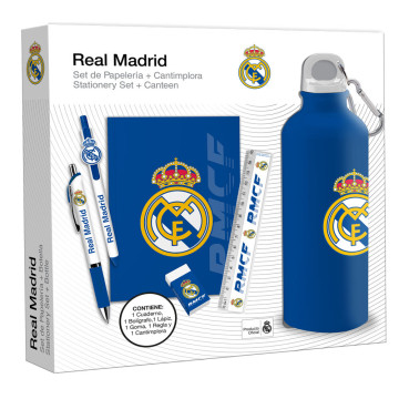 Conjunto de papelaria + garrafa do Real Madrid KIDS LICENSING - 1