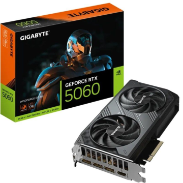 Placa de vídeo Gigabyte GeForce RTX 5060 WindForce OC/ 8 GB GDDR7 GIGABYTE - 1
