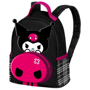 Mochila Skull Kuromi Hello Kitty e Amigos 25cm KARACTERMANIA - 1