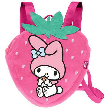 Mochila Morango Minha Melodia Hello Kitty e Amigos KARACTERMANIA - 1