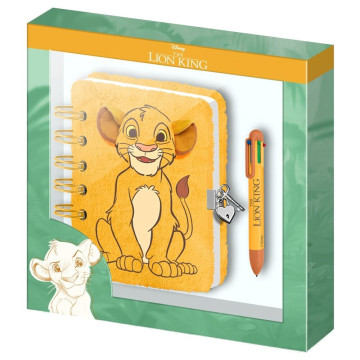 Diário de pelúcia + Caneta O Rei Leão Disney KARACTERMANIA - 1