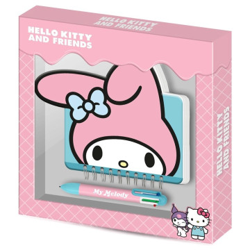 Diário + Caneta Minha Melodia Hello Kitty e Amigos KARACTERMANIA - 1