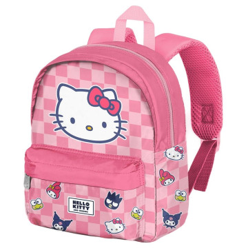 Mochila Xadrez Hello Kitty e Amigos 27cm KARACTERMANIA - 1