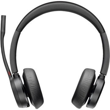 Fones de ouvido sem fio Poly Voyager 4320 UC + adaptador BT700 + base de carregamento / com microfone / Bluetooth / preto  - 1