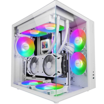 Mars Gaming MCV-ONE/ Caixa de jogos semi-torre branca Mars Gaming - 1