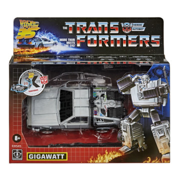 Figura Transformers Delorean Gigawatt De Volta para o Futuro 14cm HASBRO - 1