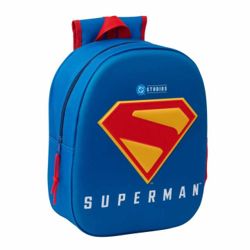 Mochila 3D Superman DC Comics 33cm SAFTA - 1