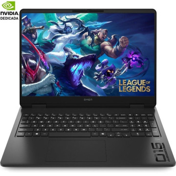 Laptop gamer HP Omen 16-AP0020NS Ryzen AI 7-350/ 32 GB/ SSD de 1 TB/ GeForce RTX 5060/ 16'/ Sem sistema operacional HP - 1