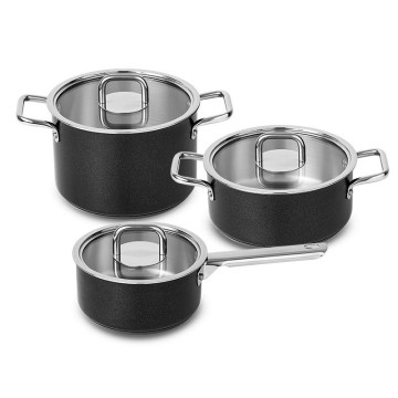 SILAMPOS - Conjunto 3 Peças Comfort Glass Black 63212JWR0520 SILAMPOS - 1