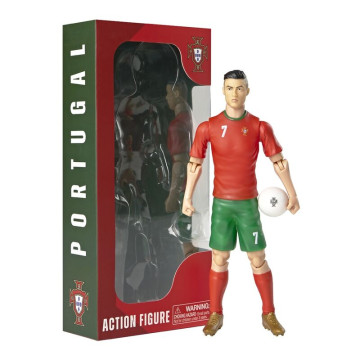 Boneco de ação Cristiano Ronaldo Portugal 20cm  - 1